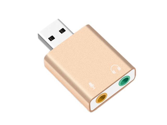 Usb Sound Card 71 External Usb To Jack 35Mm Headphone Adapter Stereo Audio Mic Sound Card For Pc Computer Laptop