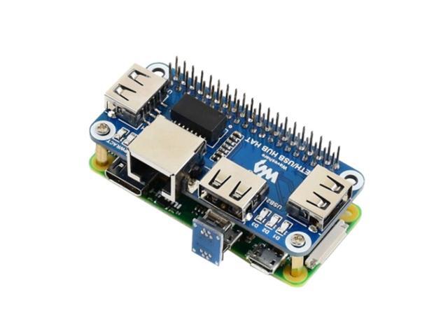 Waveshare Ethernet / USB HUB HAT for Raspberry Pi 1X RJ45 Ethernet Port 3X USB Ports 5V