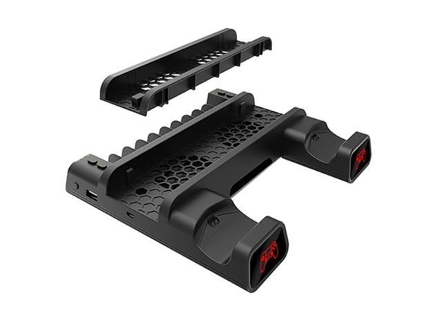 Suitable for PS4 PRO SLIM Host Multifunctional Cooling Base Charging Base 3 in 1 Dual Base Charging Station