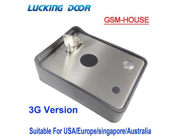 3G GSM HOUSE Wireless gsm audio intercom system with alarm and wireless gsm gates access control system