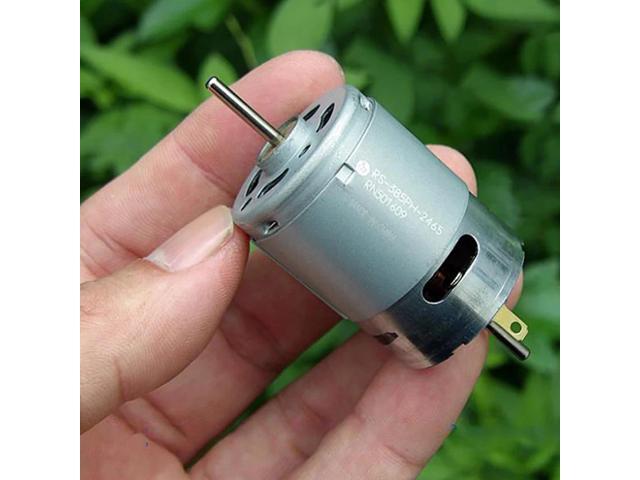385 Model Micro Motor DC12V-24V High Speed Large Torque Motor DIY Ship Car Model Double Shaft DC Miniture Electric Machinery