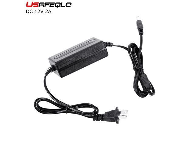 EU US 12V2A AC100V-240V input desk Adapter DC12V 2A 2000mA Power Supply Plug 55mm x 25mm for LED strip led light