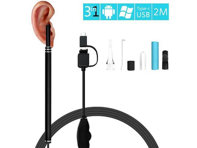 3-in-1 Visual Ear Spoon Android USB Type-c Ear Cleaning Tool In-ear Cleaning Endoscope Earpick With Mini LED Camera Pen