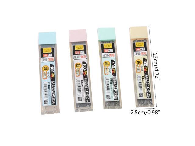 100Pcs/Box Graphite Lead 2B Mechanical Pencil Refill Plastic Automatic Pencil Lead