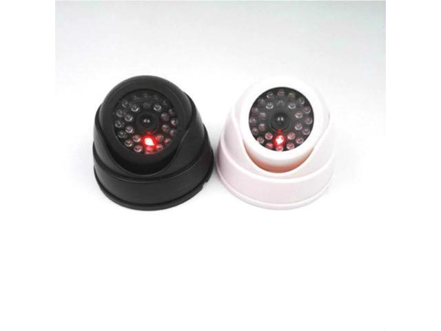 Outdoor CCTV Fake Simulation Dummy Camera Home Surveillance Security Dome Mini Camera Flashing LED Light Fake Camera Black