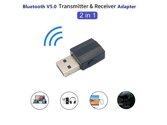 35mm AUX Bluetooth 50 Audio Car Kit Wireless Music 2 In 1 Receiver Transmitter Adapter USB 35mm Jack for TV Car Radio Speake