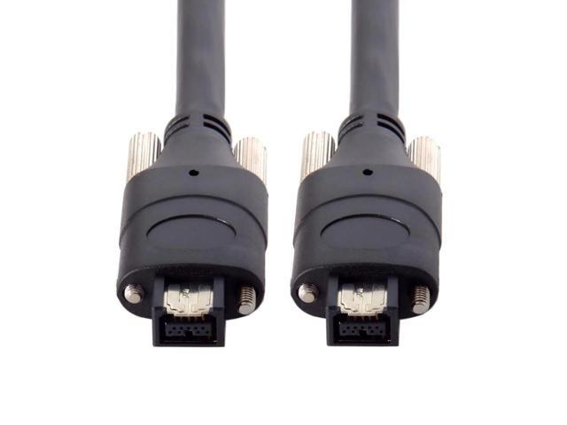 3FT 100CM 1M ilink 1394B Firewire 800 IEEE1394 IEEE 1394 9Pin to 9Pin Video data Cable Screw Type Mount for Industrial Camera