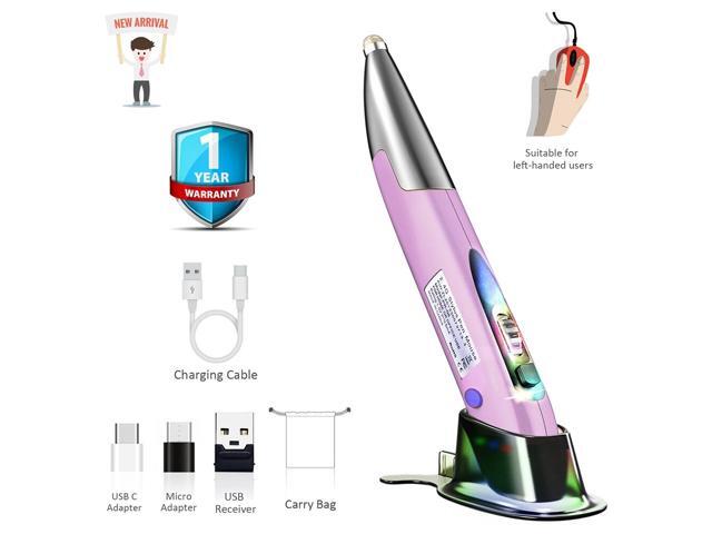 Mini Mice Rechargeable 24G USB Portable Pocket Ergonomic For PC Notebook Wireless Optical Mouse Pen Home Office Right Left Hand