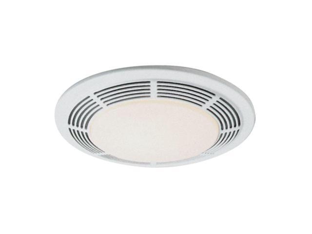 Nutone 8663RP Decorative Deluxe Fan/Light/Night Light w/ Round White Grille 100