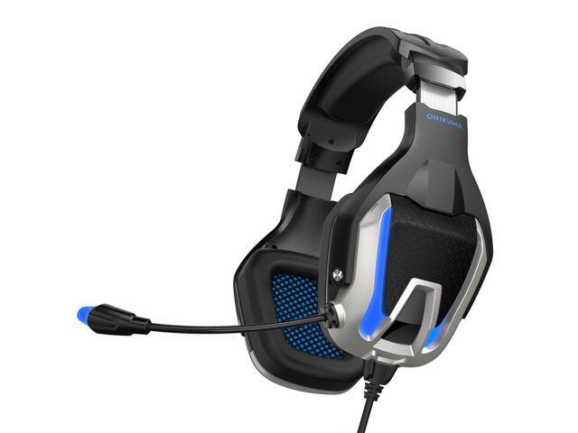 ONIKUMA K12 Over Ear Bass Stereo Surround USB + 35mm Plug Gaming Headphone with Microphone & LED Light