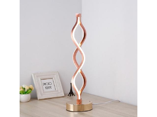 Acrylic Wave Soft Light Eye Protector LED Desk Lamp Light Color: Warm White