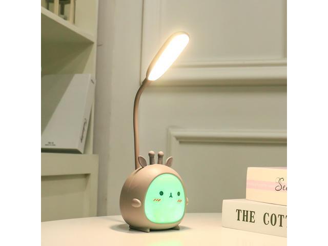YW2021 Cartoon Cute LED Eye Protection Desk Lamp Student Dormitory Bedroom Folding Reading Desk Lamp Colour: Brown Lamb