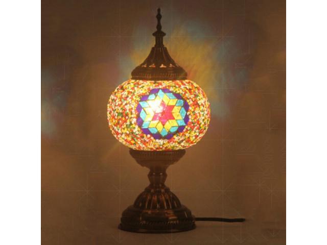 Bedroom Study Romantic Style Mosaic Decorative Table Lamp Plug Type: UK Plug