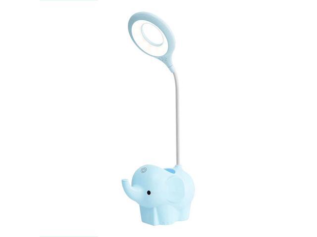 1268 6W Eye Protection Learning LED Dormitory Desk Touch Smart Color Elephant Desk Lamp Colour: Charge and Plug Dual Purpose