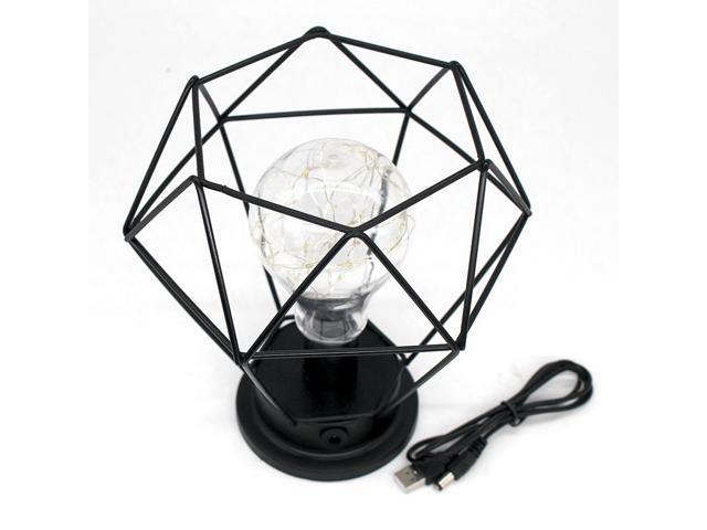 Minimalist Copper Lamp Bedroom Home Wrought Iron Table Lamp Specification: USB