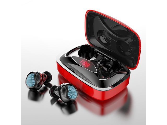 HAMTOD X29 TWS Bluetooth 50 Fingerprint Touch Wireless Bluetooth Earphone with Charging Box & Intelligent Digital Display Support Binaural Call & 