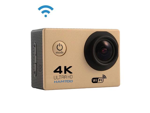 HAMTOD H9A HD 4K WiFi Sport Camera with Waterproof Case Generalplus 4247 20 inch LCD Screen 120 Degree Wide Angle Lens