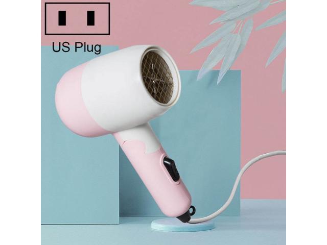 2 PCS XD-332 Mini Folding Constant Temperature Care Hair Student Special Hair Dryer US Plug
