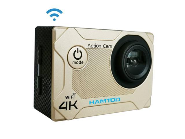 HAMTOD S9 UHD 4K WiFi Sport Camera with Waterproof Case Generalplus 4247 20 inch LCD Screen 170 Degree Wide Angle Lens