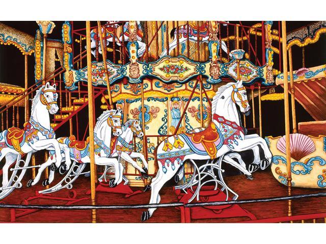Carousel at The Fair 550 pc Jigsaw Puzzle by SUNSOUT INC