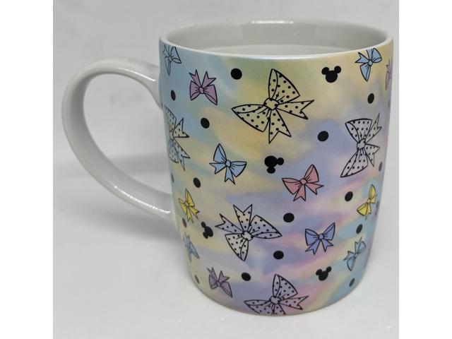 Disney Parks Positively Minnie Mouse Bows Polka Dots Mickey Heads Coffee Mug New