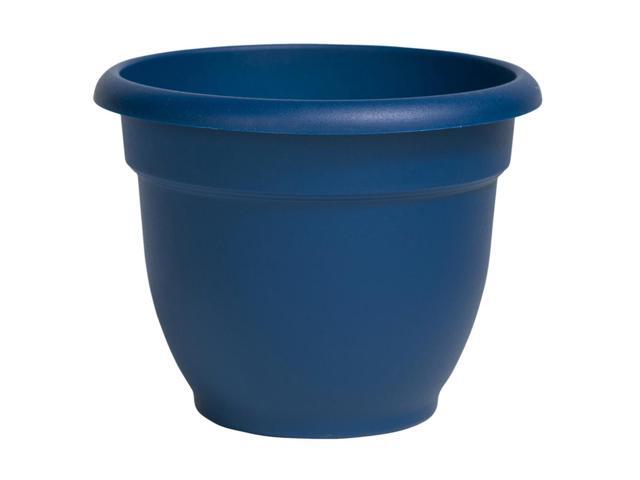 Bloem Ariana 101 in H Plastic Flower Pot Blue - Case Of: 1;