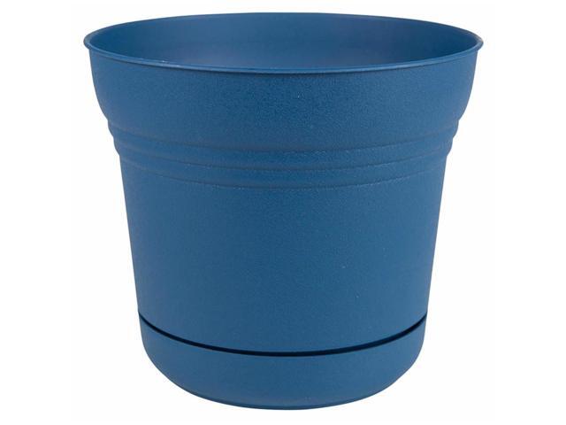 Bloem 128 in H x 145 in Dia Plastic Saturn Planter Blue - Case Of: 1;