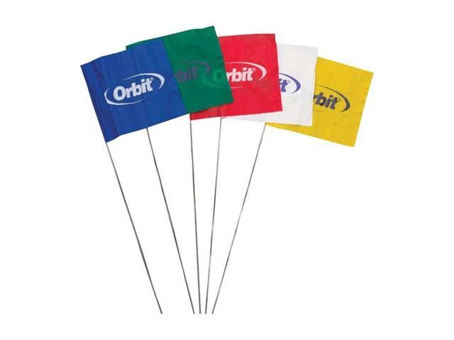 Orbit 15 in L Sprinkler Flag - Case Of: 1; Each Pack Qty: 10; Total Items Qty: 10