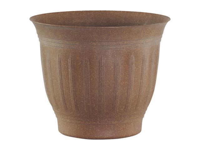 Bloem 164 in H x 198 in Dia Plastic Flower Pot Dark Earth - Case Of: 1;