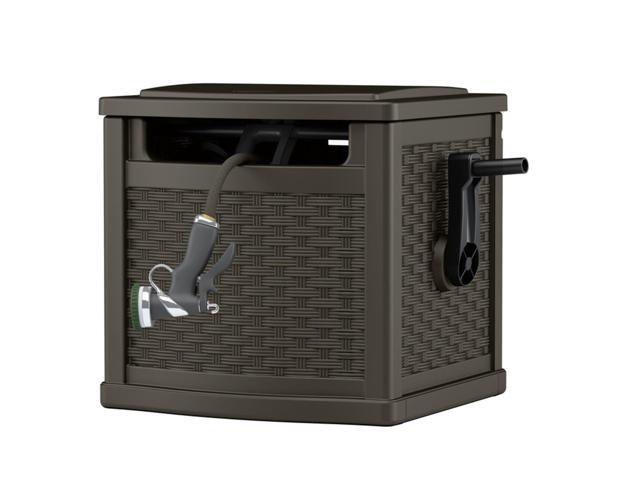 Suncast Slide Trak 150 ft Wheeled Hideaway Bronze Hose Reel - Case Of: 1;