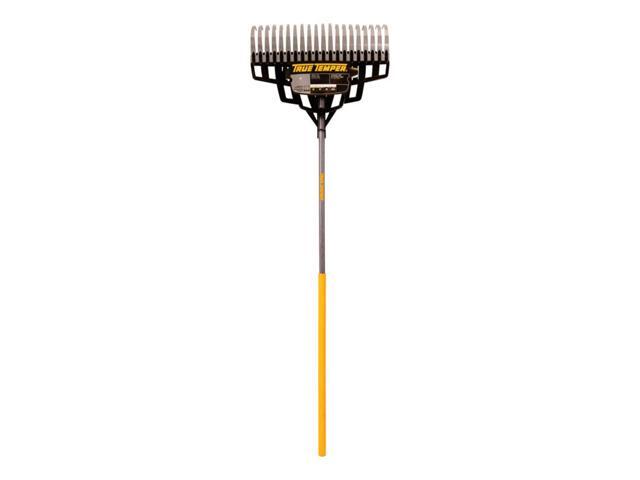 True Temper 54 in L x 20 in W Steel Lawn Rake Wood - Case Of: 6