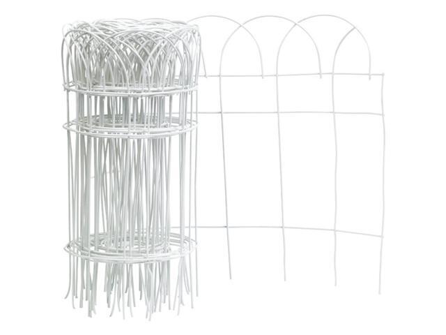 Panacea 240 in L x 14 in H PVC White Scroll Garden Edging - Case Of: 6;