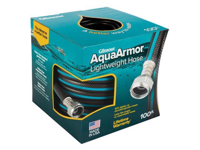 Gilmour AquaArmor 1/2 in Dia x 100 ft L Black Plastic Garden Hose - Case Of: 1;