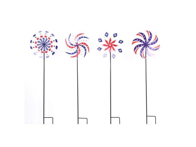 Infinity Iron Multicolored 3937 in H Patriotic Outdoor Spinner - Case Of: 12;