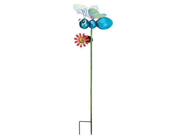 Regal Art & Gift Glass/Metal Blue 36 in H Dragonfly Solar Garden Stake - Case Of: 8;