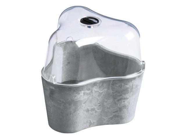 Novelty Artstone 75 in H x 4 in W x 5 in D Resin/Stone Powder Tri-Pot Sprout House Terrarium - Case Of: 4;