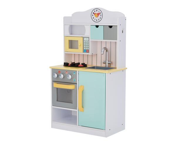 Teamson Kids Wooden Play Kitchen Toy Boys & Girls & 5 Accessories TD-11708AR