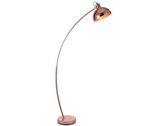 Versanora Arco Metal Base Modern LED Arc Floor Lamp Tall Standing Light with Bell Shade for Living Room Studio Reading Bedroom Home Office 60 Inch