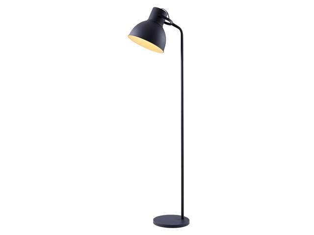 Versanora Aaron Modern Floor Lamp Tall Standing Light with Adjustable Shade for Living Room Reading Bedroom Office 71 Inch Height Black