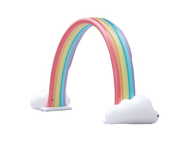 Teamson Kids - Water Fun Pastel Rainbow Inflatable Sprinkler Multi TK-48251PR