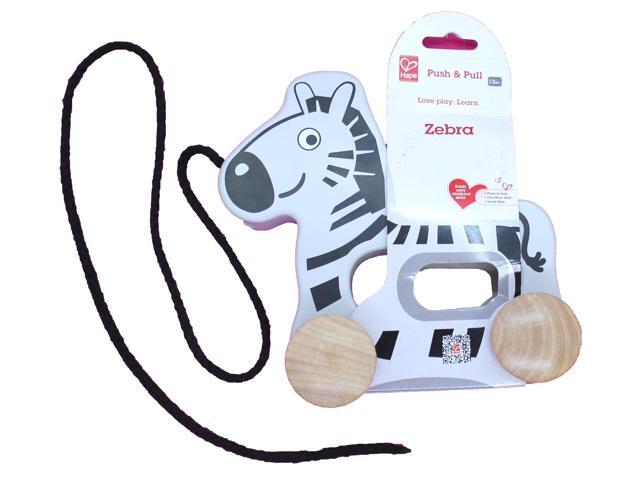Push And Pull Wooden Zebra Baby Toy by Hape