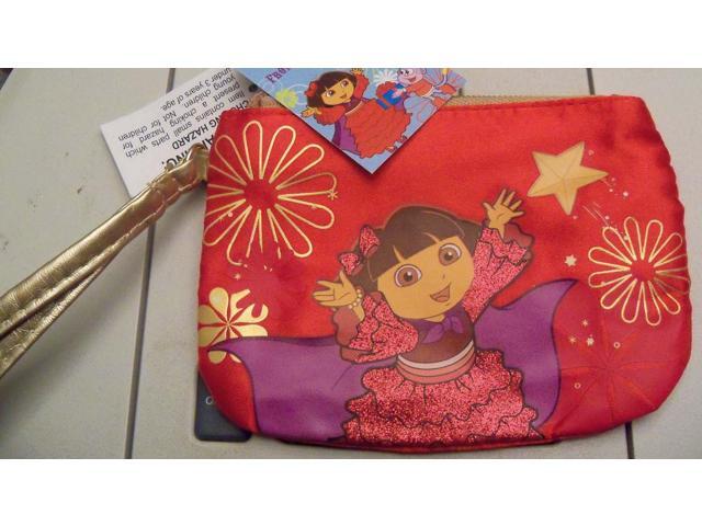 Dora the Explorer Child's Purse/wallet W/zipper New/tags RED