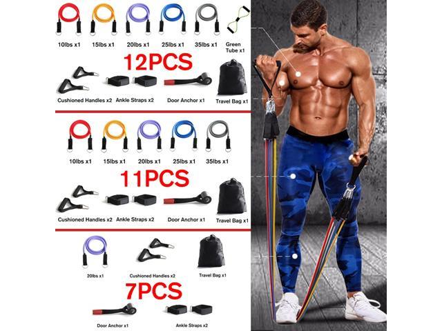 RESTOCKED Exercise Workout Resistance Bands Fitness Crossfit FREE SHIPPING Set/5