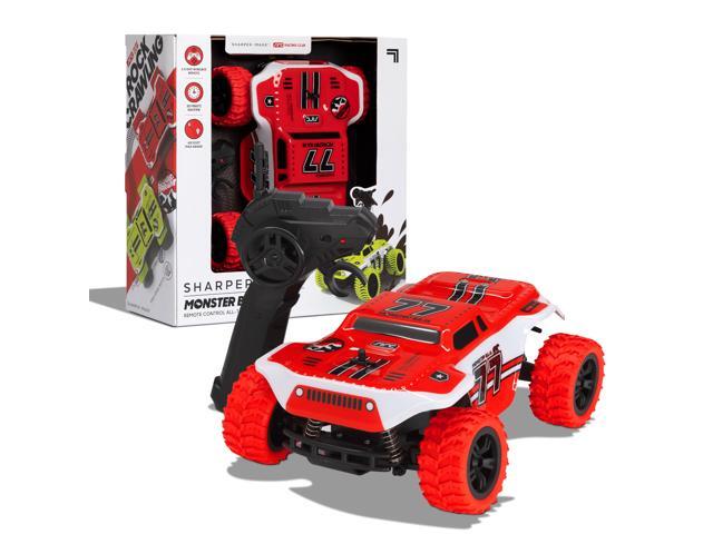 SHARPER IMAGE Toy RC Monster Baja Truck 6MPH All-Terrain Childrens Remote Control 24 GHZ Omnidirectional Car for Boys/Girls RC Race Truck for