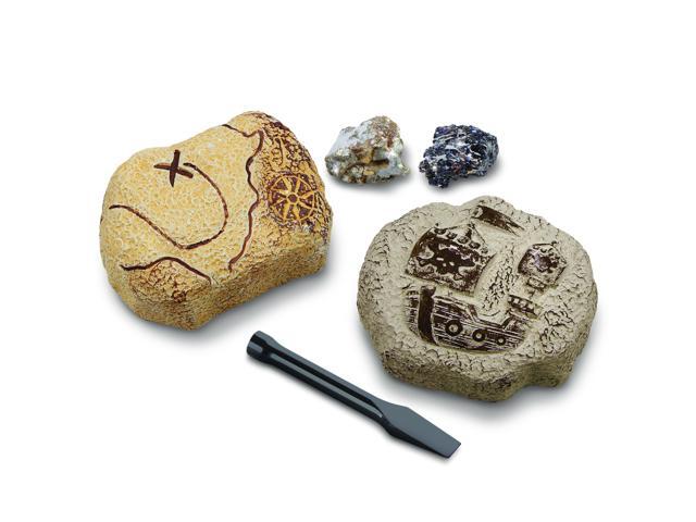 Discovery #MINDBLOWN Mini Unearthed Treasure Set 2 Pack Excavation Kit w/ Chisel App & Poster Interactive Archaeology Geology Paleontology