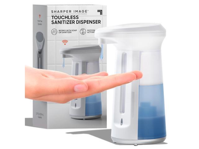 SHARPER IMAGE Touchless Soap Dispenser Motion Activated Pump for Soap and Hand Sanitizer Adjustable Dispensing Volume Battery Operated Hands Free