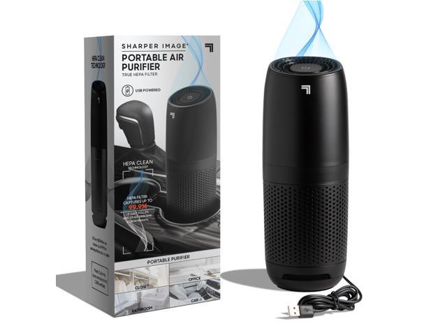 SHARPER IMAGE Portable Air Purifier with True HEPA Air Filter Quiet Odor Elimination Removes 9997% of Smoke Dust Mold Pollen Allergens USB