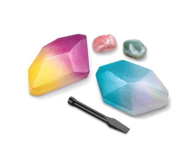 Discovery #MINDBLOWN Mini Unearthed Gemstones Dig Set 2 Pack Excavation Kit w/ Chisel App & Poster Interactive Archaeology Geology Experiment