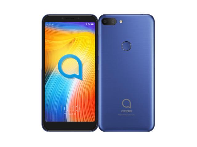 Alcatel 1S 5024I (2019) 55' HD+ Display 32GB + 3GB RAM 13MP Triple Camera 3060 mAh Battery 4G LTE Android 90 (GSM Only-No CDMA) Factory