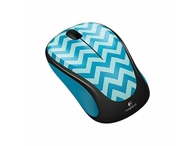 Recertified - Logitech M325c Wireless Optical Mouse Teal Chevron Very Good